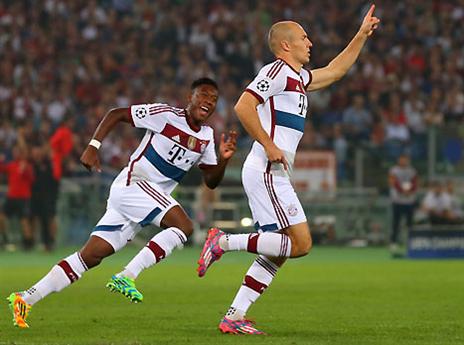 רובן חוגג צמד אדיר (gettyimages)