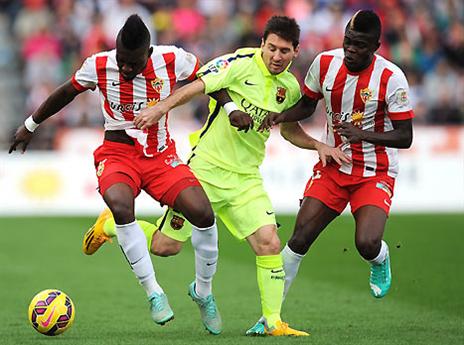 לא משחק גדול של מסי  (gettyimages)