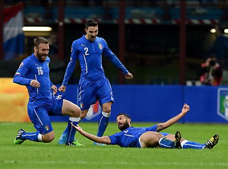האיטלקים חגגו ראשונים (gettyimages)