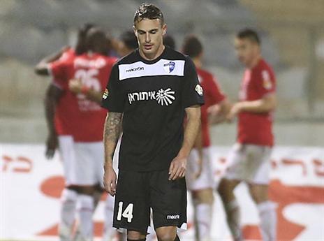 ההגנה נפרצה פעמיים. אלקיים (צילום: אלן שיבר)