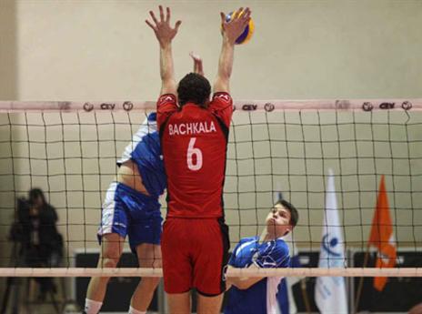 בצ'קלה ברגעים אחרונים באדום (צילום: איגוד הכדורעף)