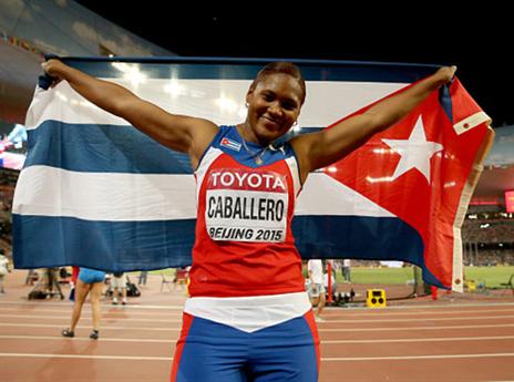 אלופת העולם בזריקת דיסקוס. קאביירו (GETTY)