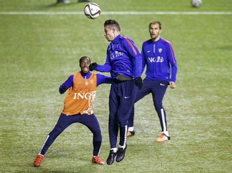 ההולנדים באימון קפוא (gettyimages)