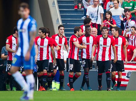 בילבאו חוגגת עם אספניול. הבאסקים במומנטום (getty)