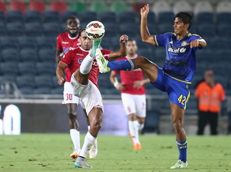 פרץ מול ב"ש בסיבוב הקודם. "משחק שקול" (צילום: אלן שיבר)