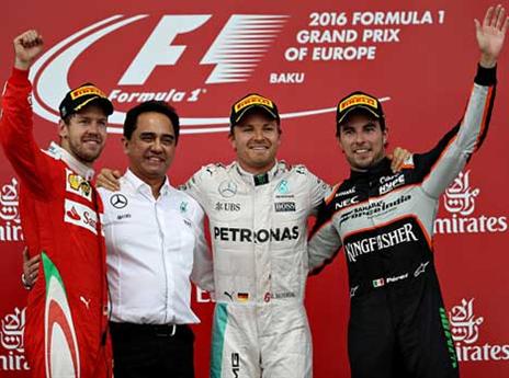 רוזברג הגדיל את הפער בפסגה (getty)