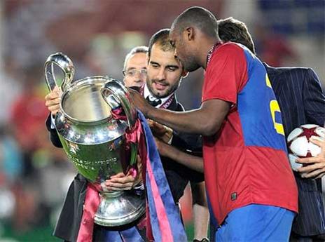 יישאר? טורה עם פפ בברצלונה (Getty)