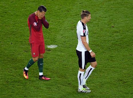 רונאלדו השאיר מאחור את ההחמצה מול אוסטריה (Getty)