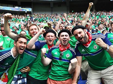 אוהדי אירלנד. בזכותם גריג קיבל קול (Getty)