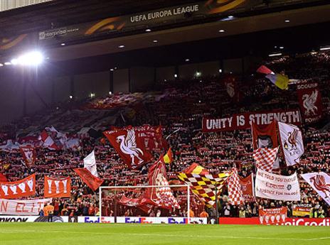 "האווירה תהיה מחשמלת". יציעי אנפילד בעונה שעברה (Getty)