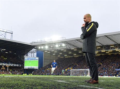 גווארדיולה. הפסד חמישי העונה (gettyimages)