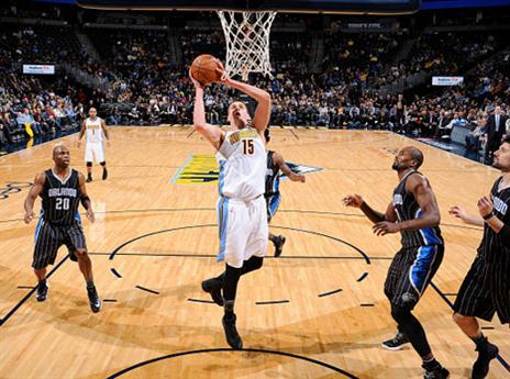 שיא קריירה. ניקולה יוקיץ' עולה לסל (getty)