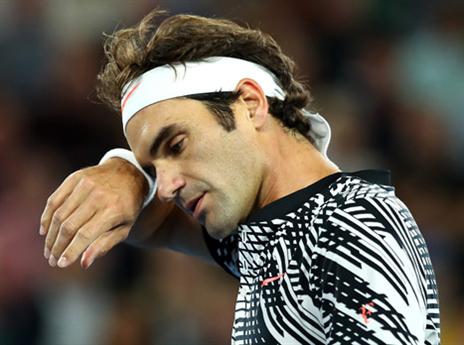 פדרר. לא הזיע יותר מדי בדרך לשמינית הגמר (Getty)