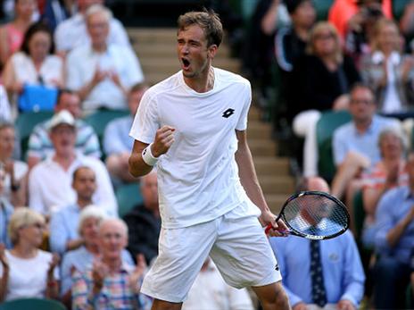 לא חלם על בכורה כזו בווימבלדון. מדבדב (getty)