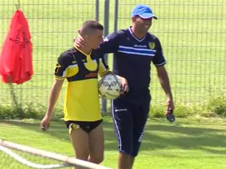 מימר עם עידן ורד בבית וגן. האימון האחרון, כנראה