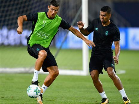 "האוצר של ריאל מדריד". קאסמירו עם רונאלדו (getty)