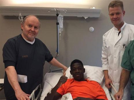 דמבלה בבית החולים. אין שום כוונה לסכנו בקלאסיקו