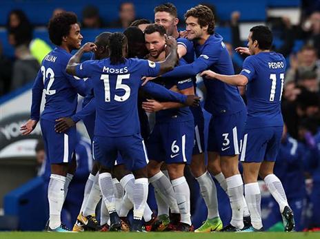 צ'לסי חוגגת כל הדרך למקום השני (getty)