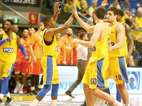 מכבי ת"א רחוקה 40 דקות מהפיינל פור (צילום: אלן שיבר)