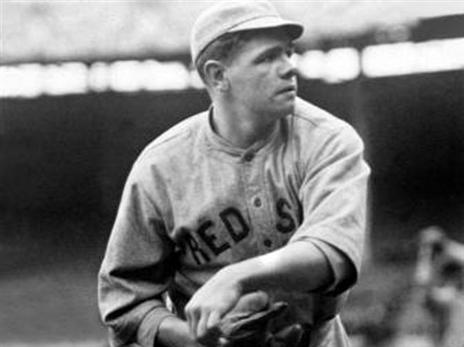בייב רות', במדי בוסטון, ב-1916 (צילום: Getty, National Baseball Hall of Fame Library)