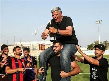 החגיגות שאחרי עליית הקבוצה לליגת העל (שלומי גבאי)