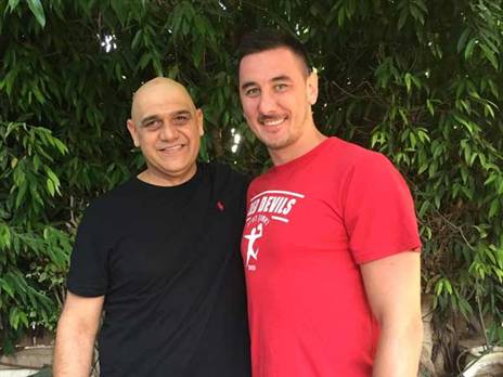 צ'ליצה עם יו"ר המועדון, דודי פלח (באדיבות המועדון)