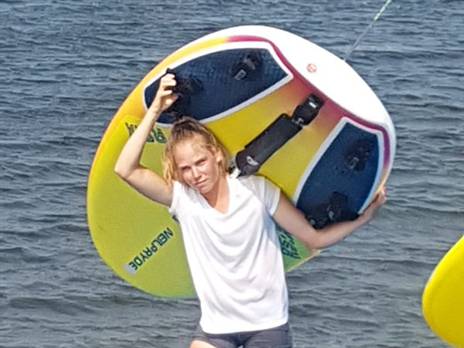 עלתה למקום השלישי. קטי ספיצ'קוב (צילום: איגוד השייט)