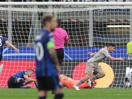 סולומון חוגג את השער נגד אטאלנטה (Getty)