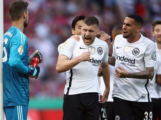 רביץ' חוגג מול באיירן לפני שנתיים (Getty)