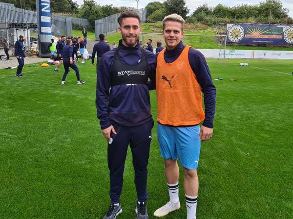 אבו חנא לצד ארד. אימון בכורה לג'ואל בנבחרת (באדיבות ההתאחדות לכדורגל)