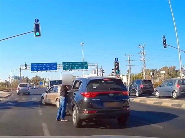 סיכול גניבת רכב מסוג קיה שנמלט מחניון תת קרקעי (צילום: צוות איתוראן)