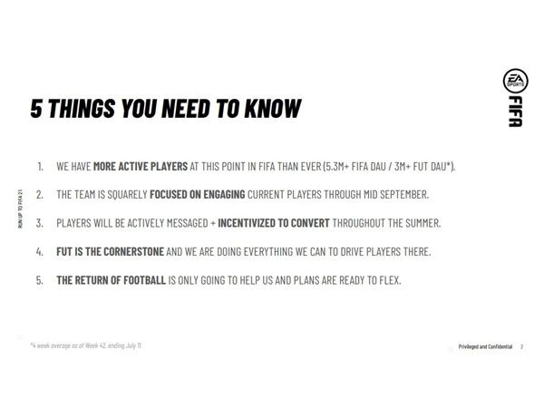 המסמך הפנימי של EA כפי שנחשף