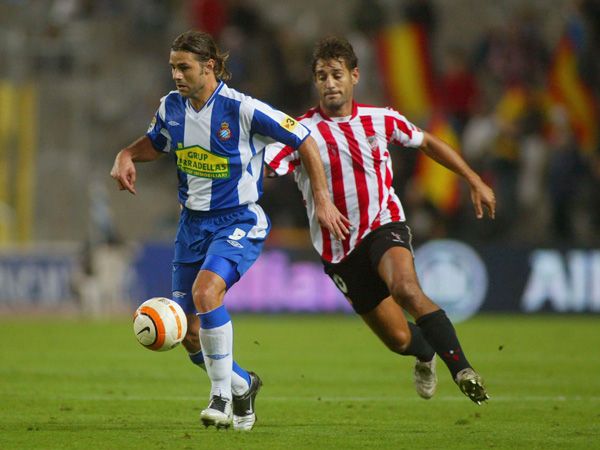 מאוריסיו פוצ'טינו במדי אספניול. מסי הצעיר העריץ את בן ארצו (GETTY)