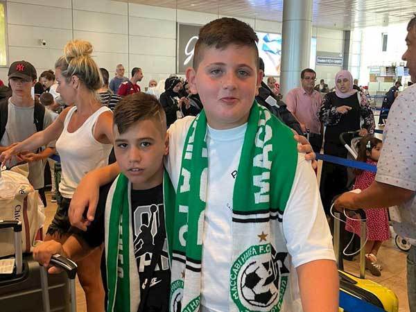 רגע של נחת (צילום: האתר הרשמי של מכבי חיפה)