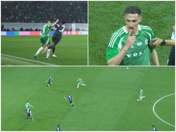 ההתקפה הירוקה במהלכה חזיזה ביצע את העבירה ללא הכדור