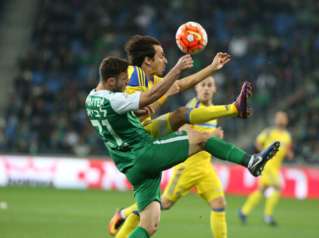 בניון. החמיא בסיום לאוהדי חיפה (יוסי שקל)