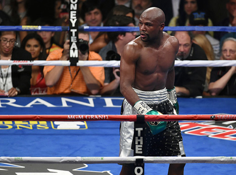 אגדה בזירת האגרוף. מייוות'ר (getty)