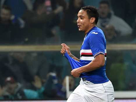 שער ליגה עשירי לחלוץ הקולומביאני (Getty)