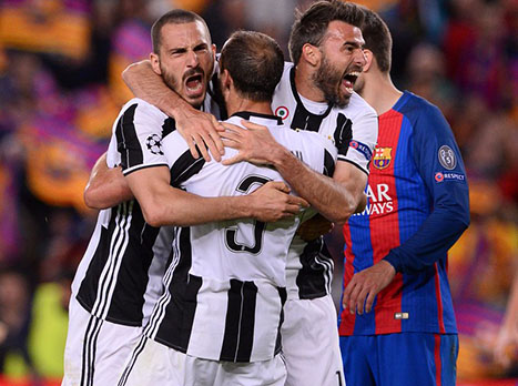 יובנטוס צוהלת על רקע פיקה המאוכזב. הישג ענק (getty)