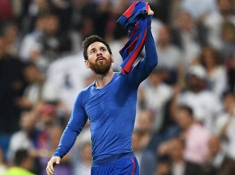 מסי חוגג. "צריך להודות שיש אותו" (Getty)