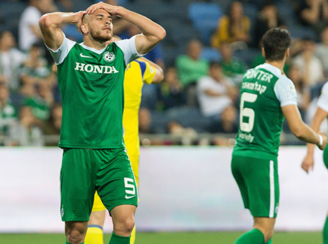 אבו עביד. השחקנים התאמצו מול מכבי ת"א (עודד קרני)