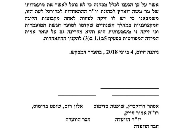 התמיכה של הקבוצות לא הועילה