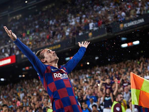 מסתדרת יפה בלעדיו. גריזמן חוגג במדי ברצלונה (getty)