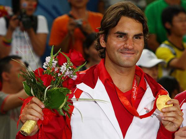 פדרר באולימפיאדת בייג'ין. רוצה לזכות בזהב ליחידים (Getty)
