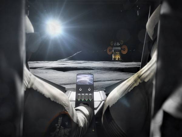 תמונת אילוסטרציה שפרסמה הסוכנות לרכב מאויש על ידי שני אסטרונאוטים (צילום: NASA)