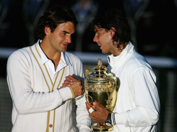 פדרר ונדאל בגמר 2008 (Julian Finney/Getty Images)