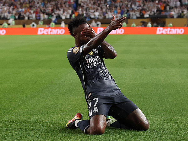 ויניסיוס כבש ראשון (Getty)