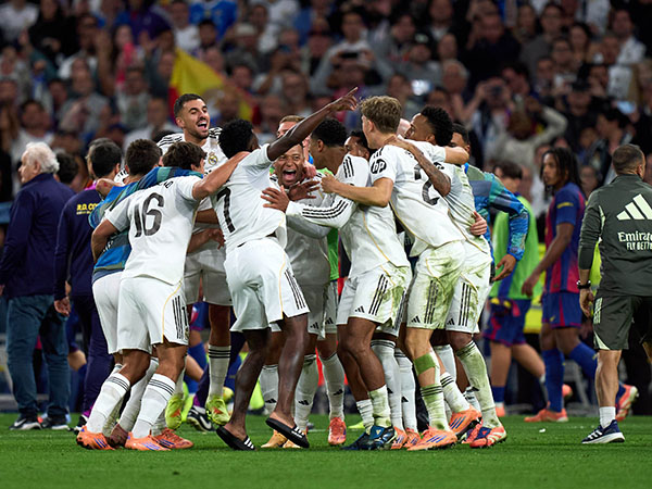 החגיגות בקלאסיקו. מכאן הדברים החלו להשתבש (Angel Martinez/Getty Images)