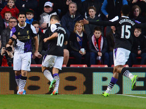 שבר בצורת של 5 משחקים. סוארס (GETTYIMAGES)