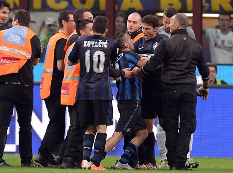 סאנטי והאוהד, רגע שסיפר הכל (Gettyimages)